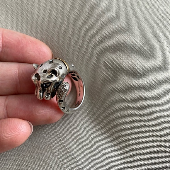 Effy panther ring (diamonds and tsarovites) - Picture 5 of 7